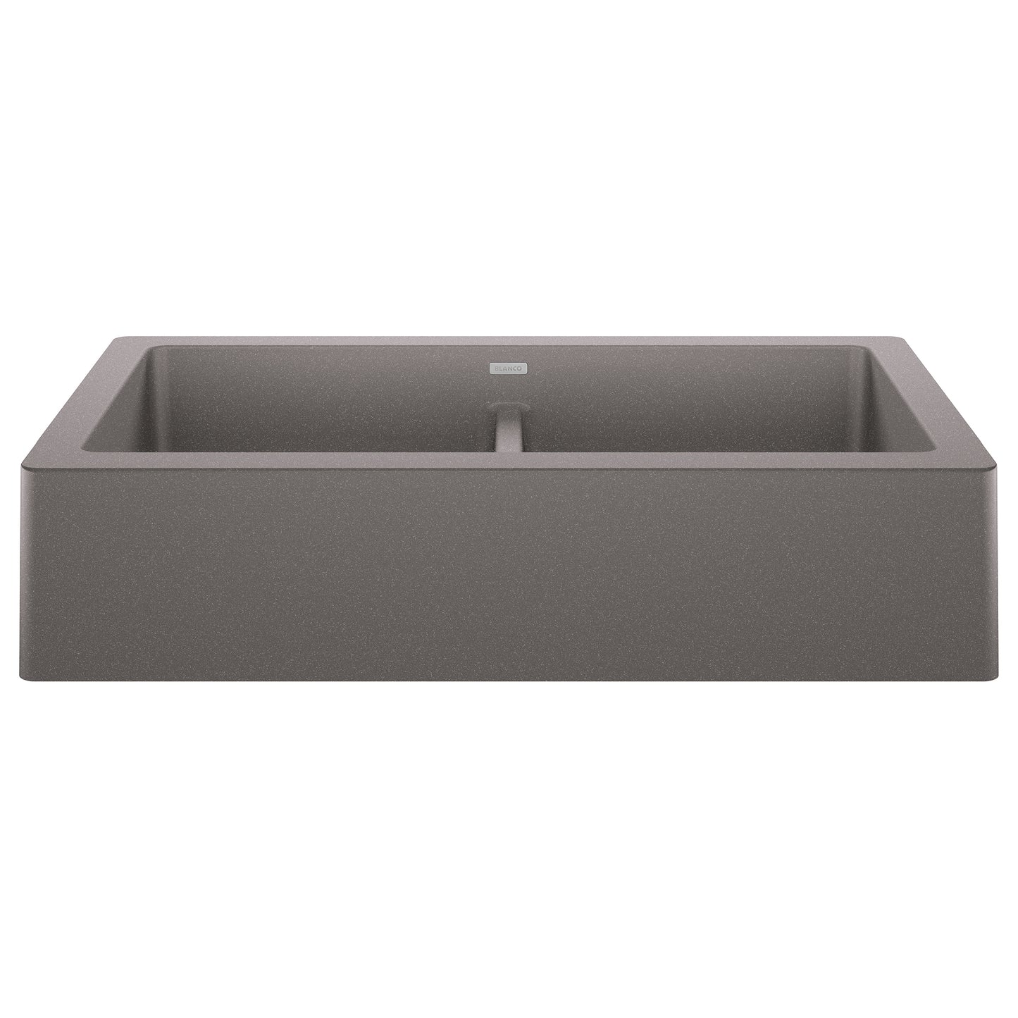 BLANCO 526549 Vintera Vintera SILGRANIT 33" Double Bowl Apron-Front Farmhouse Sink - Metallic Gray in Metallic Gray