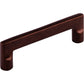 TOP KNOBS M1363 Aspen Flat Sided 4" Center to Center Bar Pull - Mahogany Bronze