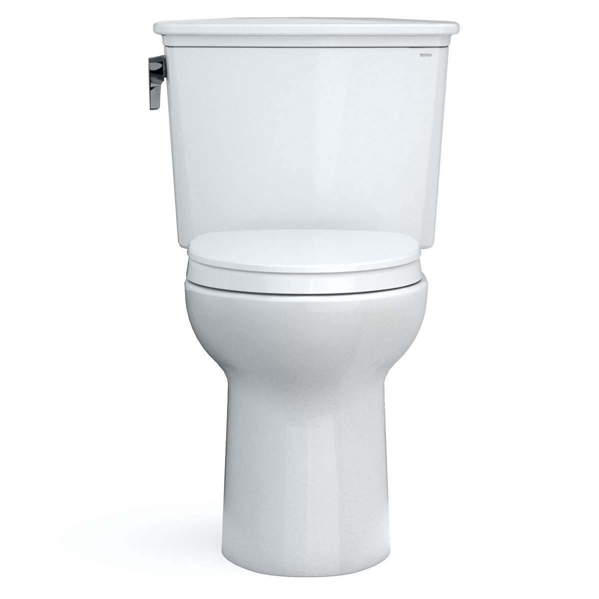 TOTO MS786124CEG#01 Drake Transitional Two-Piece Elongated 1.28 Gpf Tornado Flush Toilet With Cefiontect And Softclose Seat - Cotton White