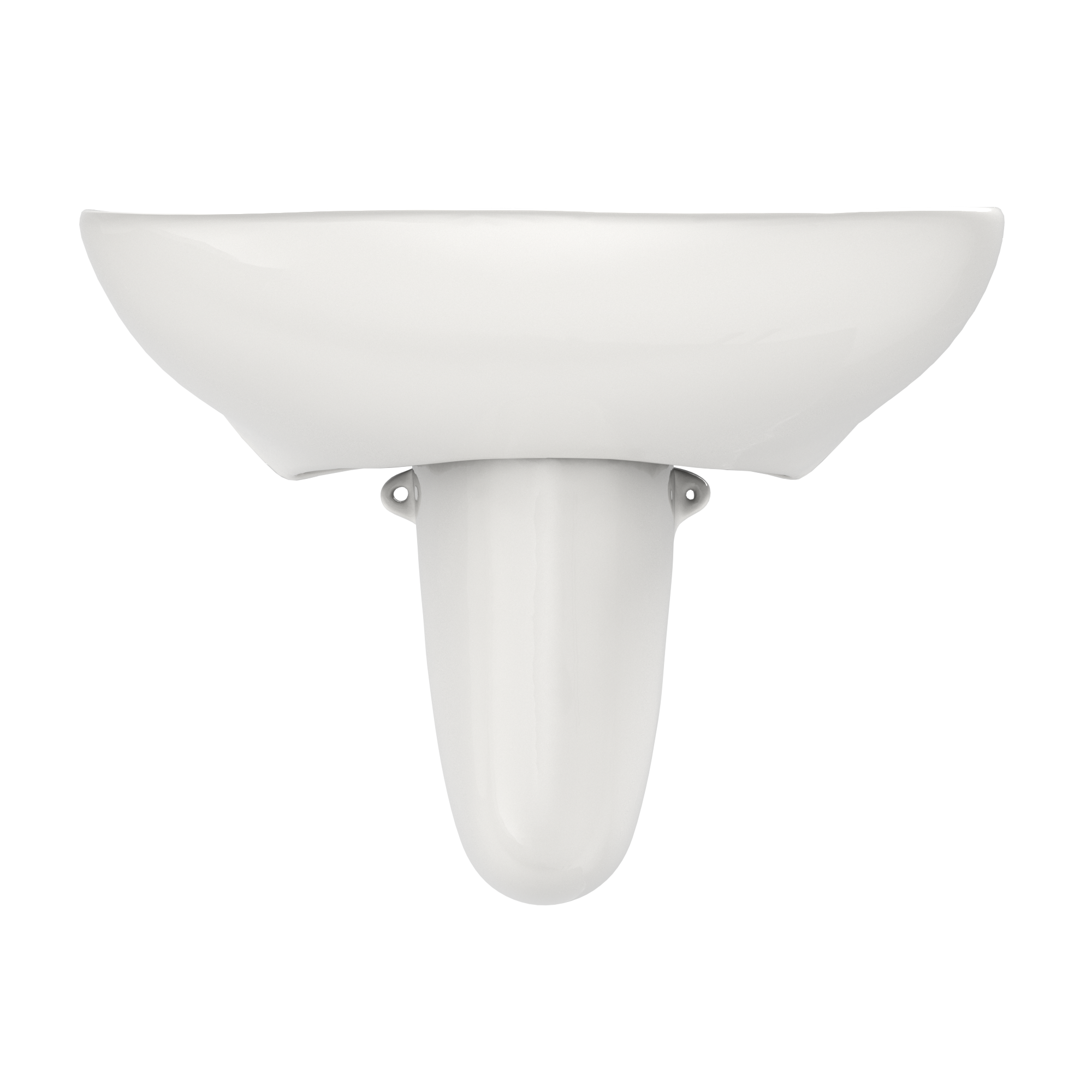 TOTO LHT242.4G#11 Prominence Oval Wall-Mount Bathroom Sink With Cefiontect And Shroud For 4 Inch Center Faucets - Colonial White