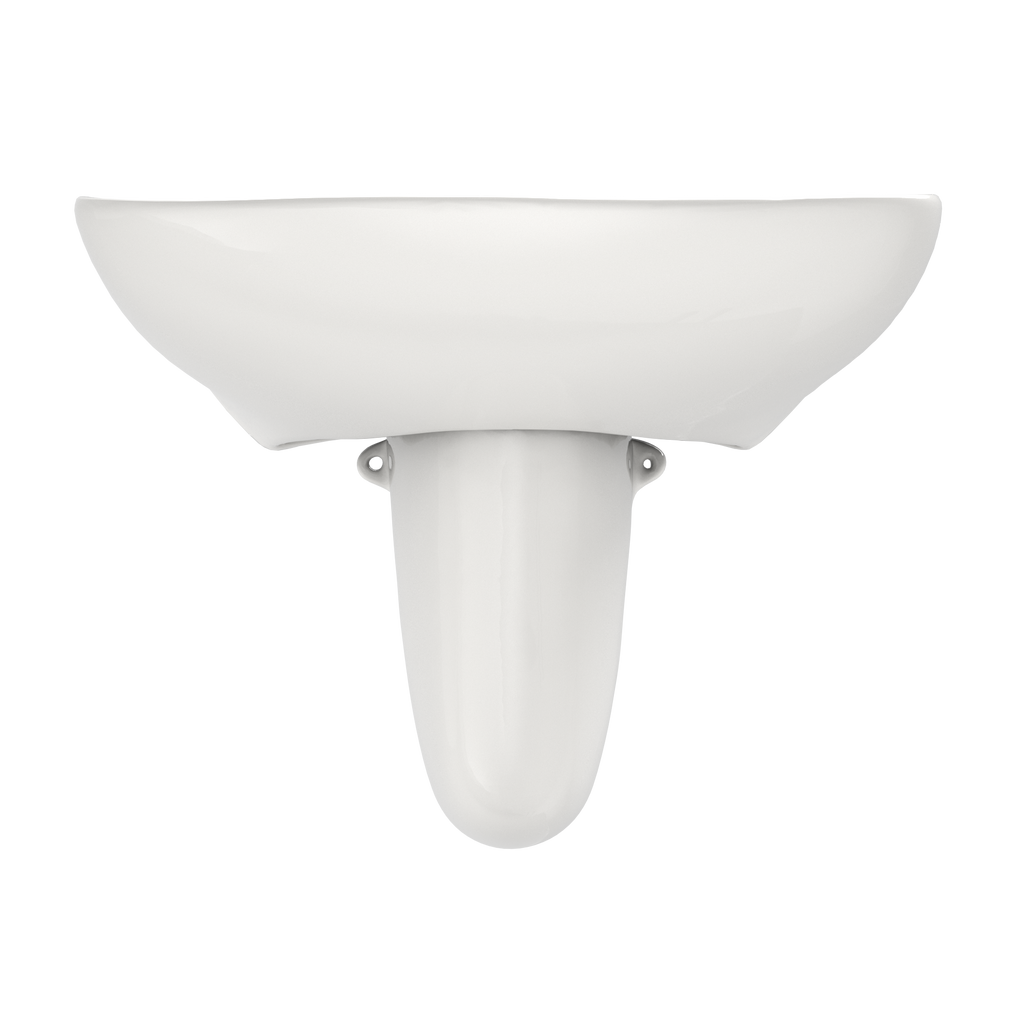 TOTO LHT242.8G#11 Prominence Oval Wall-Mount Bathroom Sink With Cefiontect And Shroud For 8 Inch Center Faucets - Colonial White