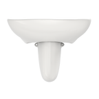 TOTO LHT242.8G#11 Prominence Oval Wall-Mount Bathroom Sink With Cefiontect And Shroud For 8 Inch Center Faucets - Colonial White