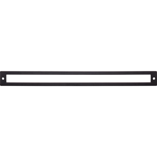 TOP KNOBS TK929BLK Hollin Pull Backplate - Flat Black