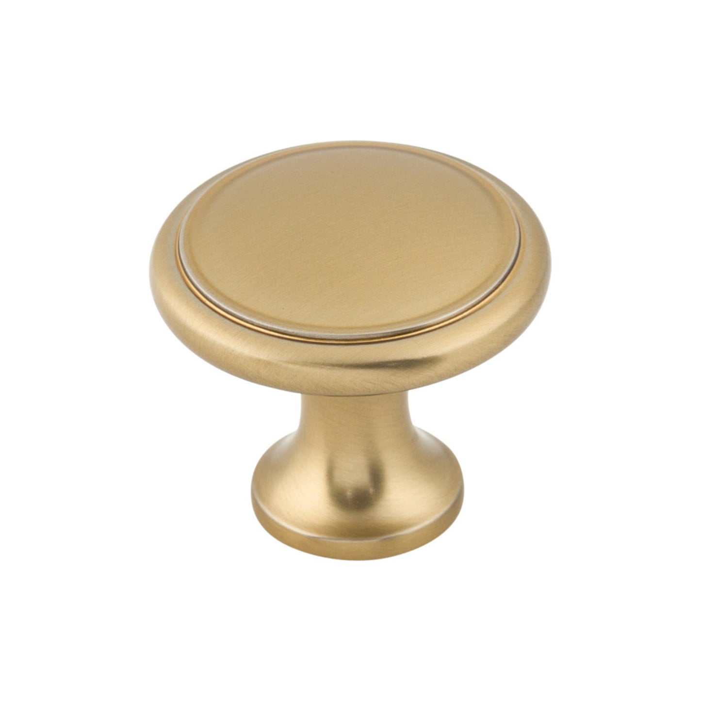 TOP KNOBS M2197 Ringed 1 1/8" Diameter Mushroom Knob - Honey Bronze