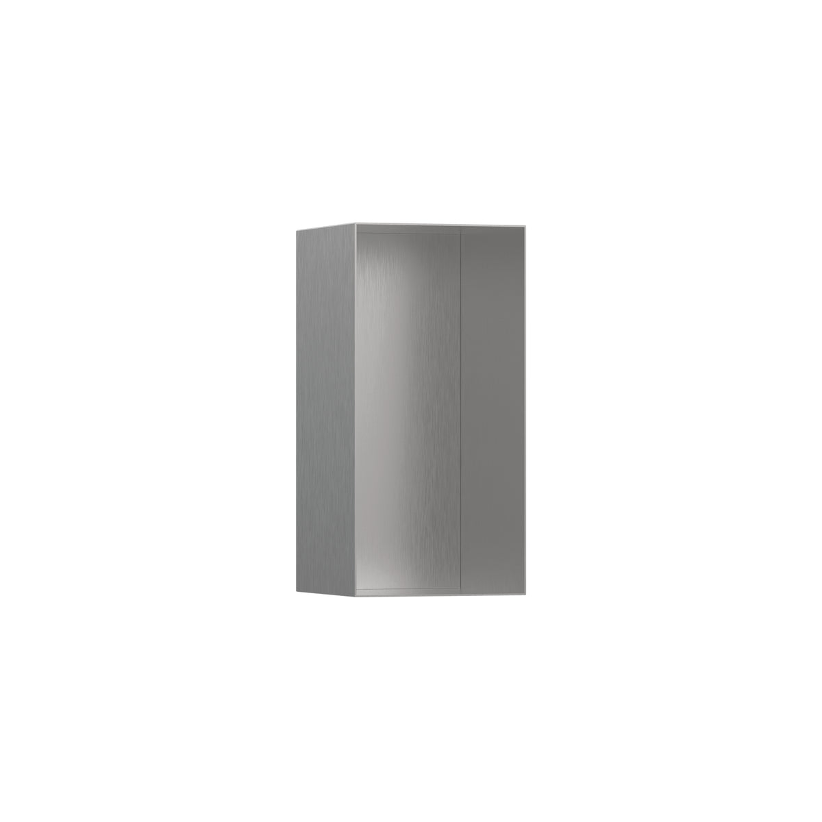 HANSGROHE 56076800 XtraStoris Minimalistic Wall Niche with Open Frame 12"x 6"x 5.5" - Brushed Stainless Steel