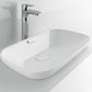 TOTO LT995G#01 Neorest Kiwami Rectangular Semi-Recessed Fireclay Vessel Bathroom Sink with CEFIONTECT , Cotton White