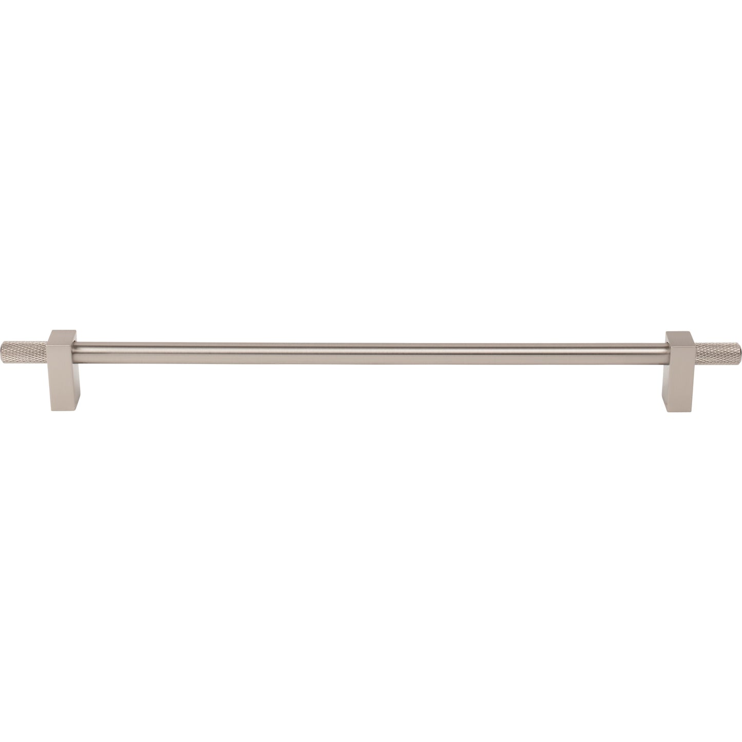 JEFFREY ALEXANDER 698-305SN Larkin Knurled Ends 305 mm Center-to-Center Bar Pull - Satin Nickel