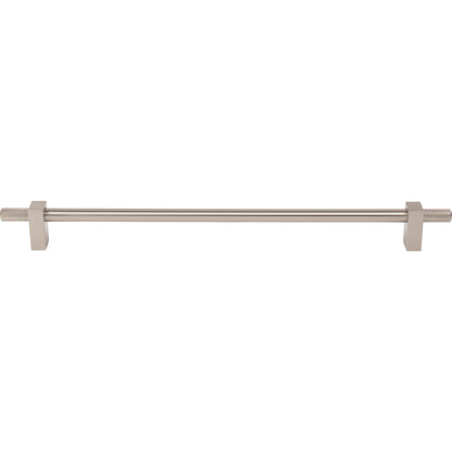 JEFFREY ALEXANDER 698-305SN Larkin Knurled Ends 305 mm Center-to-Center Bar Pull - Satin Nickel