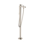 HANSGROHE 76445821 Finoris Freestanding Tub Filler Trim with 1.75 GPM Handshower - Brushed Nickel
