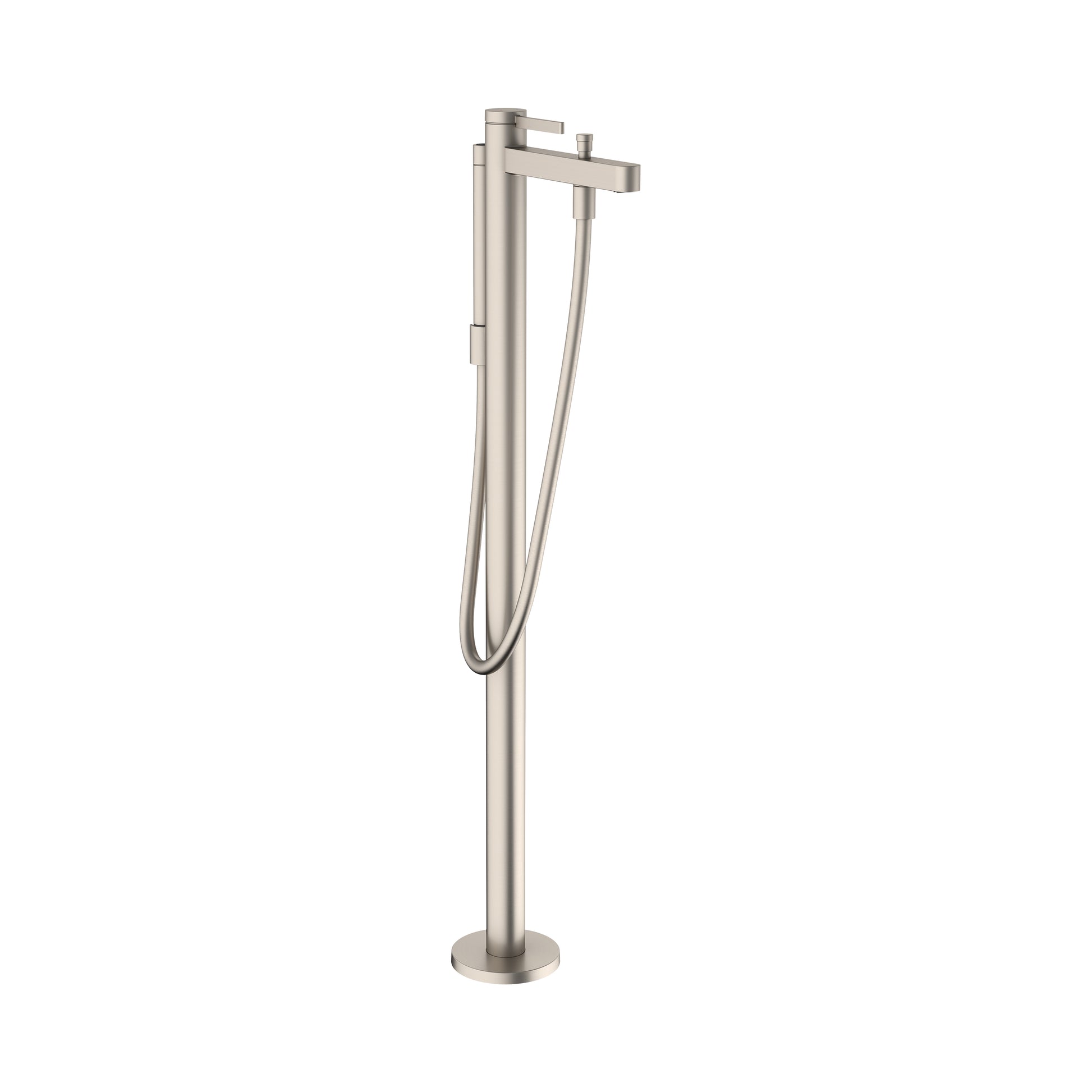 HANSGROHE 76445821 Finoris Freestanding Tub Filler Trim with 1.75 GPM Handshower - Brushed Nickel