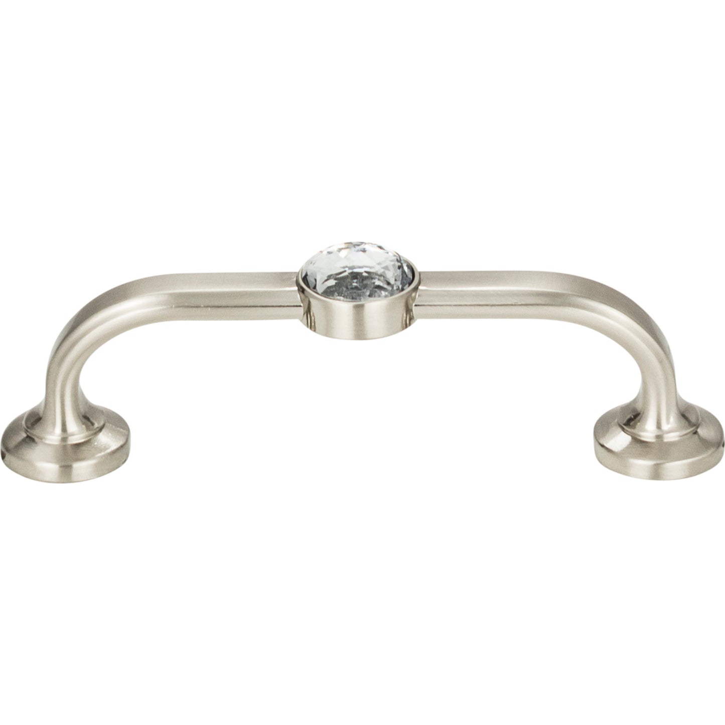 ATLAS 344-BRN Legacy Crystal 3" Center to Center Bar Pull , Brushed Nickel