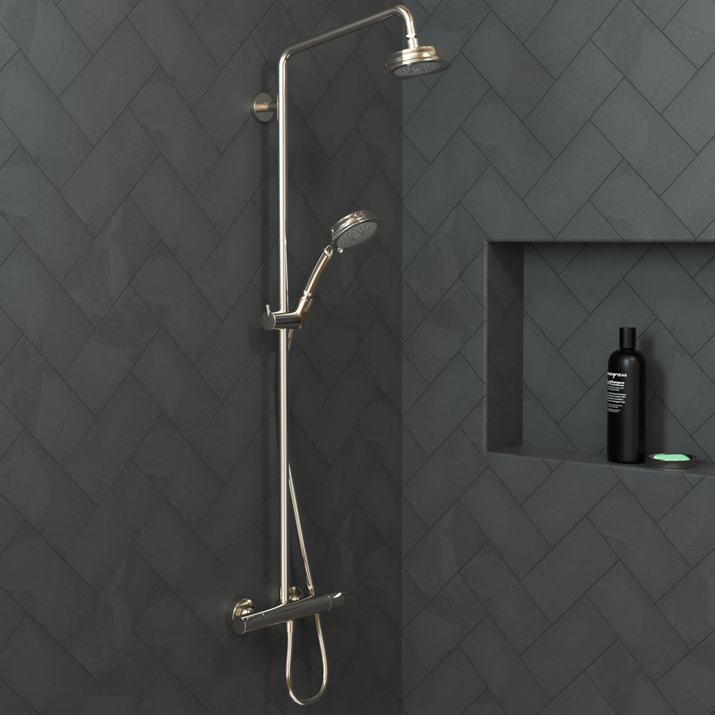 HANSGROHE 04070830 Croma 100 Classic Showerhead 3-Jet, 2.5 GPM - Polished Nickel