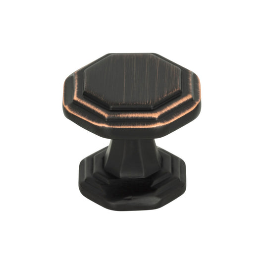 ATLAS 319-VB Dickinson 1 1/4" Length Geometric Knob - Venetian Bronze