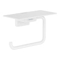 HANSGROHE 41772700 AddStoris Toilet Paper Holder with Shelf - Matte White
