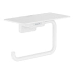 HANSGROHE 41772700 AddStoris Toilet Paper Holder with Shelf - Matte White