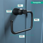 HANSGROHE 04786670 Joleena Towel Ring - Matte Black