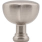 JEFFREY ALEXANDER 686SN Southerland 1-1/4" Length Round Knob - Satin Nickel