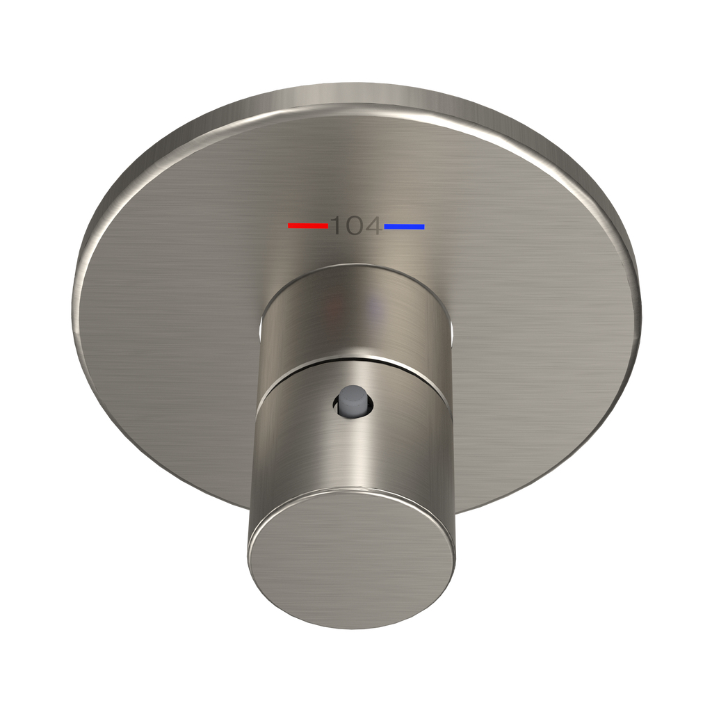 TOTO TBV01406U#BN Round Thermostatic Mixing Valve Shower Trim - Brushed Nickel
