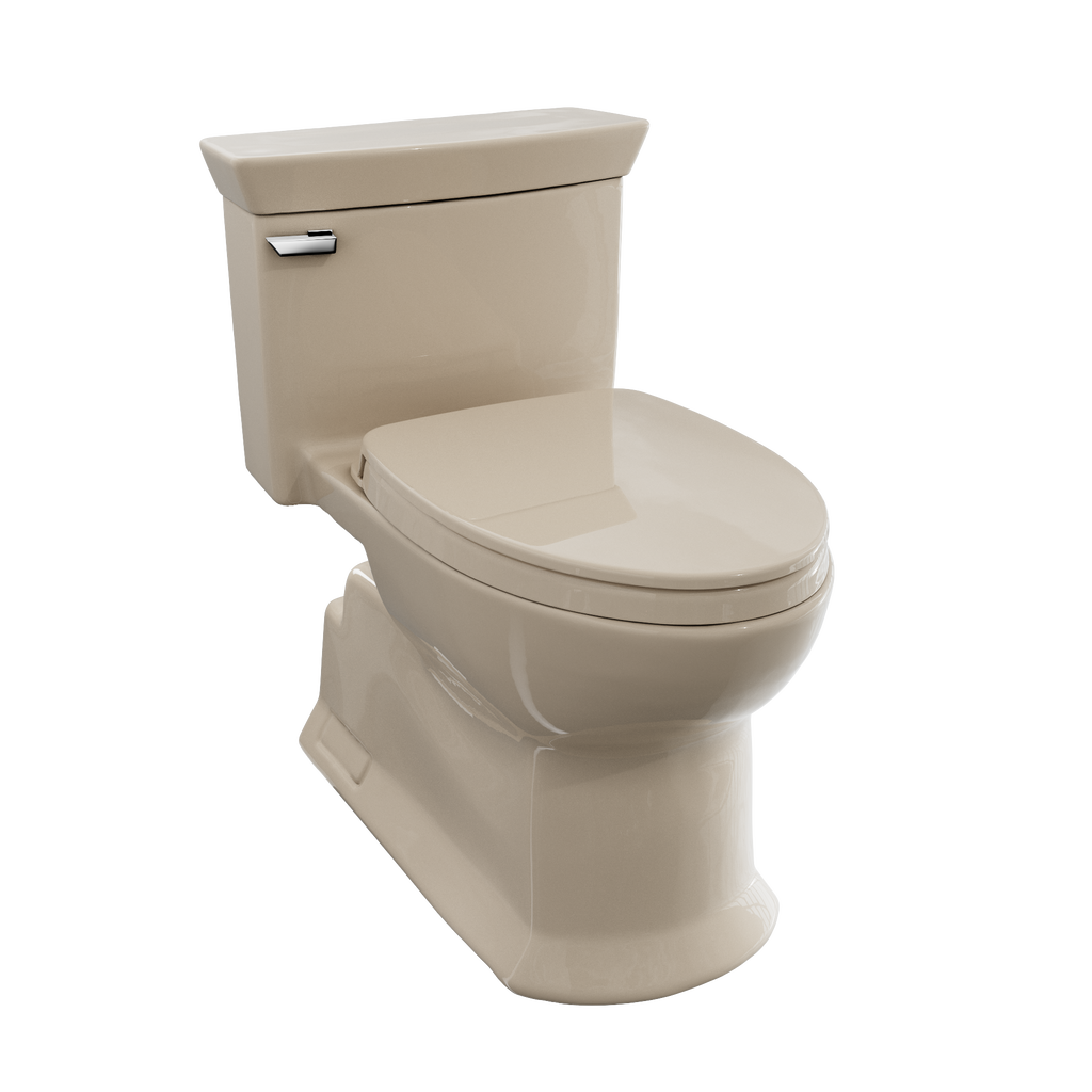 TOTO MS964124CEFG#03 Soiree One Piece Elongated 1.28 Gpf Universal Height Skirted Toilet With Cefiontect - Bone