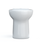 TOTO C775CEFG#01 Drake Round TORNADO FLUSH Toilet Bowl with CEFIONTECT , Cotton White