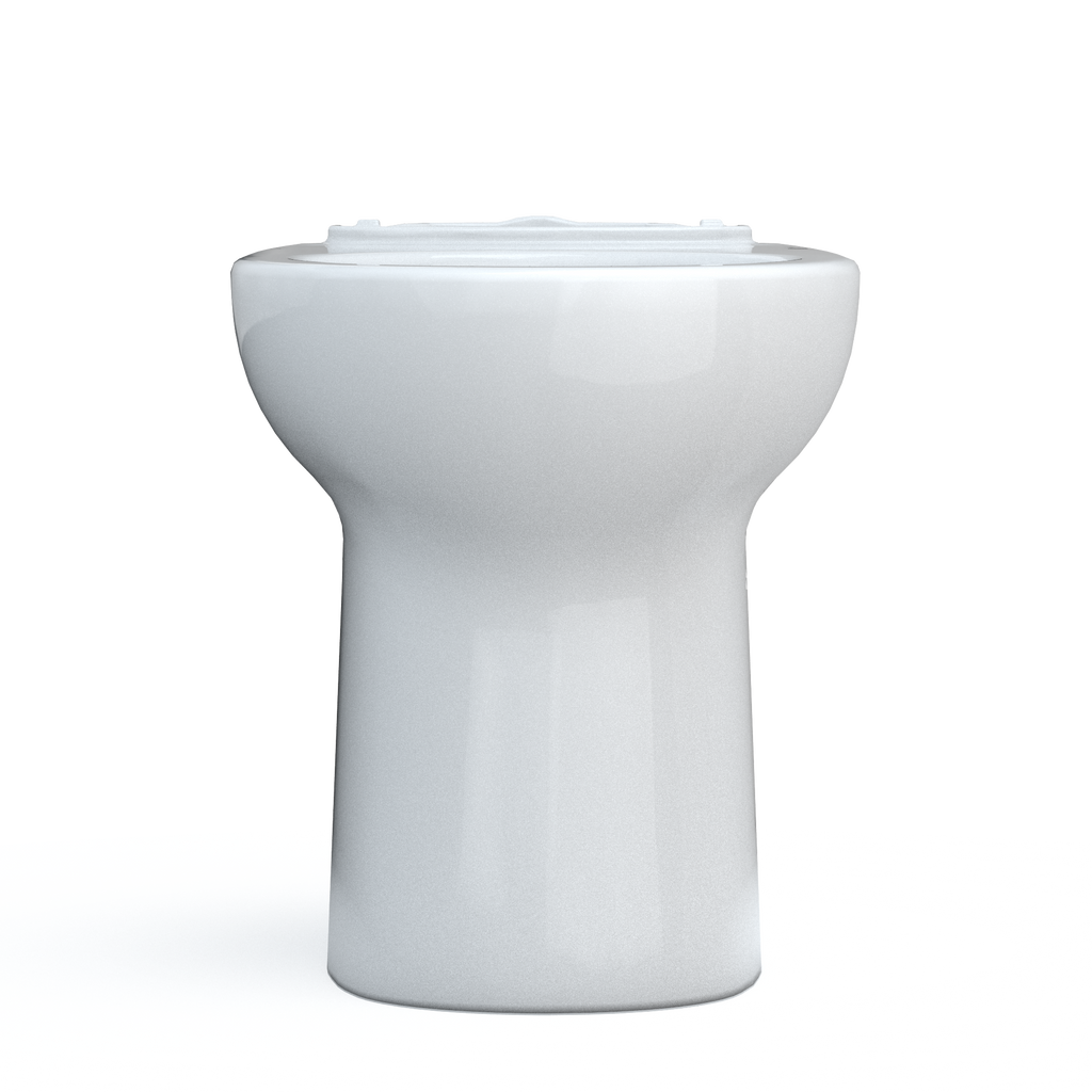TOTO C775CEFG#01 Drake Round Tornado Flush Toilet Bowl With Cefiontect - Cotton White