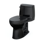 TOTO MS604124CEF#51 Ultramax Ii One-Piece Elongated 1.28 Gpf Universal Height Toilet With Ss124 Softclose Seat - Ebony