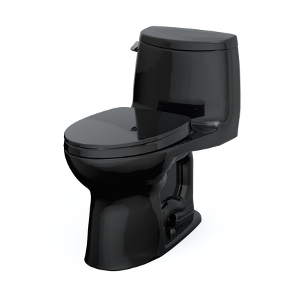 TOTO MS604124CEF#51 Ultramax Ii One-Piece Elongated 1.28 Gpf Universal Height Toilet With Ss124 Softclose Seat - Ebony