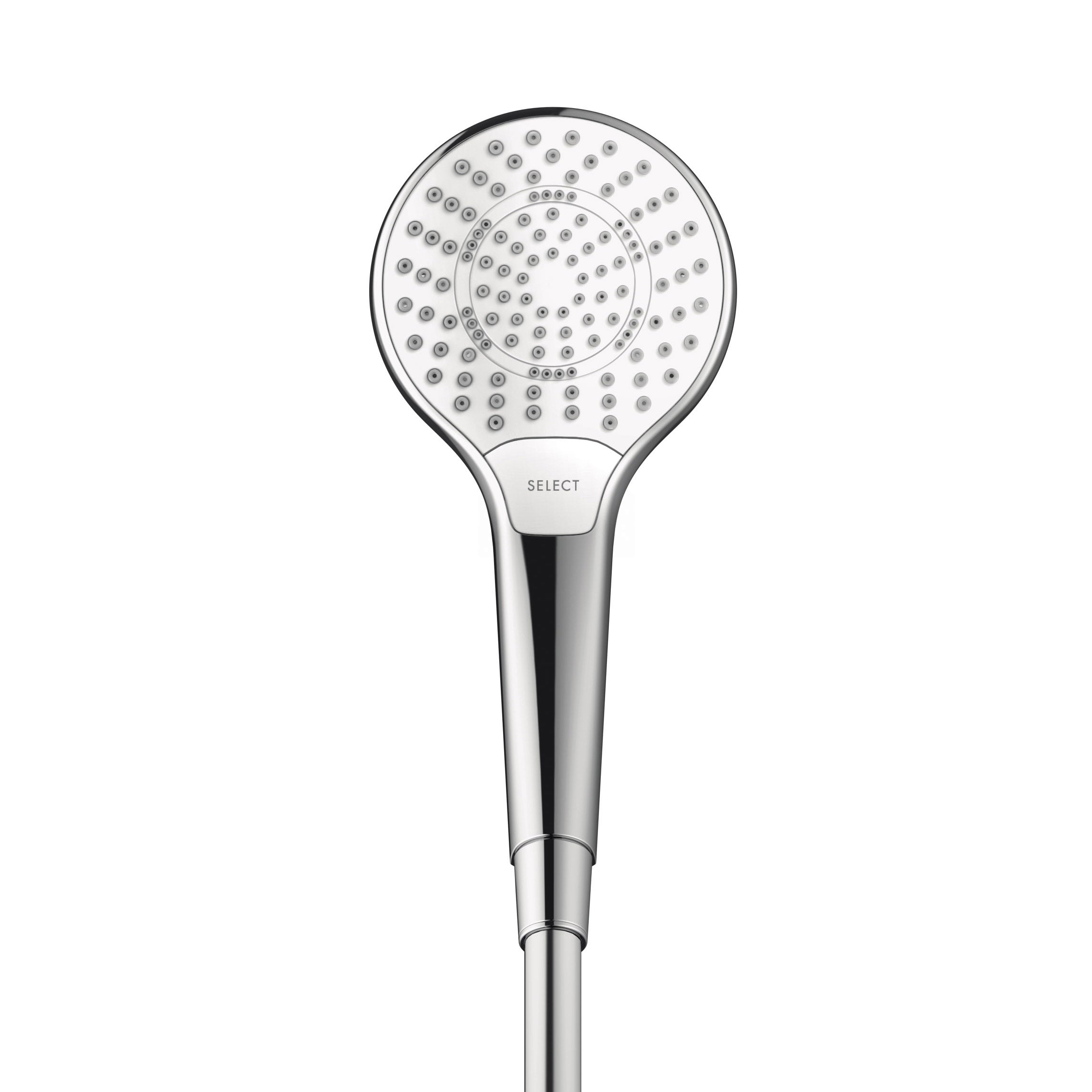 HANSGROHE 04724400 Croma Select S Handshower 110 3-Jet, 1.75 GPM - White/Chrome