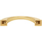 JEFFREY ALEXANDER 944-96BG Roman 96 mm Center-to-Center Arch Pull - Brushed Gold