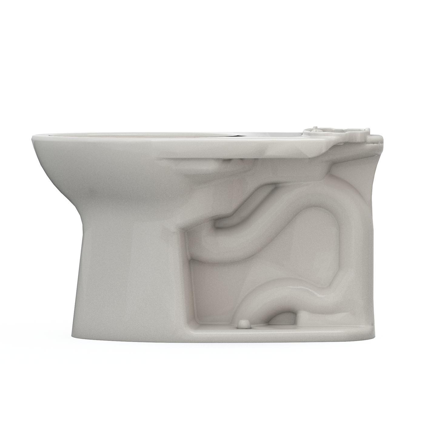 TOTO C776CEFG#12 Drake Elongated Universal Height TORNADO FLUSH Toilet Bowl with CEFIONTECT , Sedona Beige