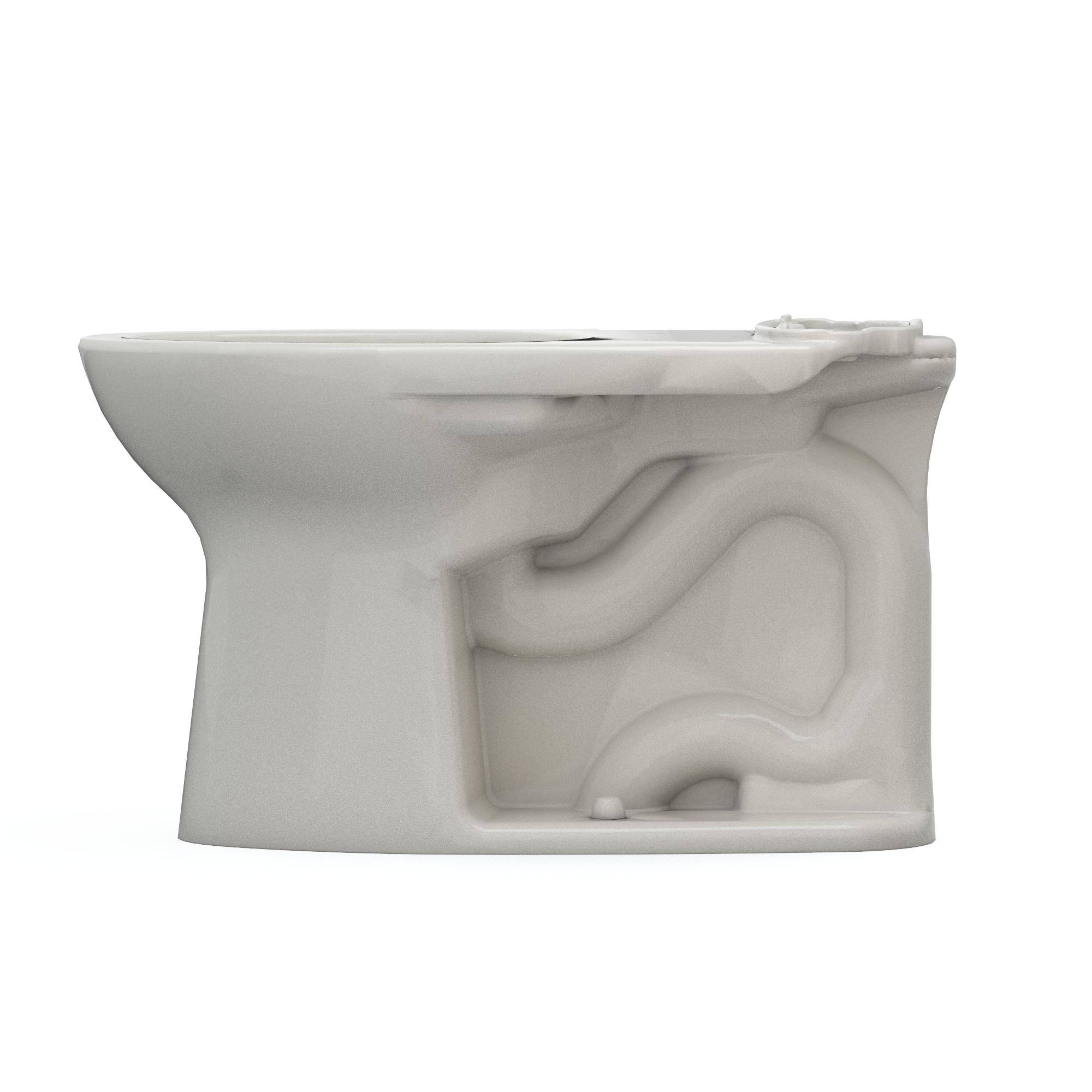 TOTO C776CEFG#12 Drake Elongated Universal Height Tornado Flush Toilet Bowl With Cefiontect - Sedona Beige