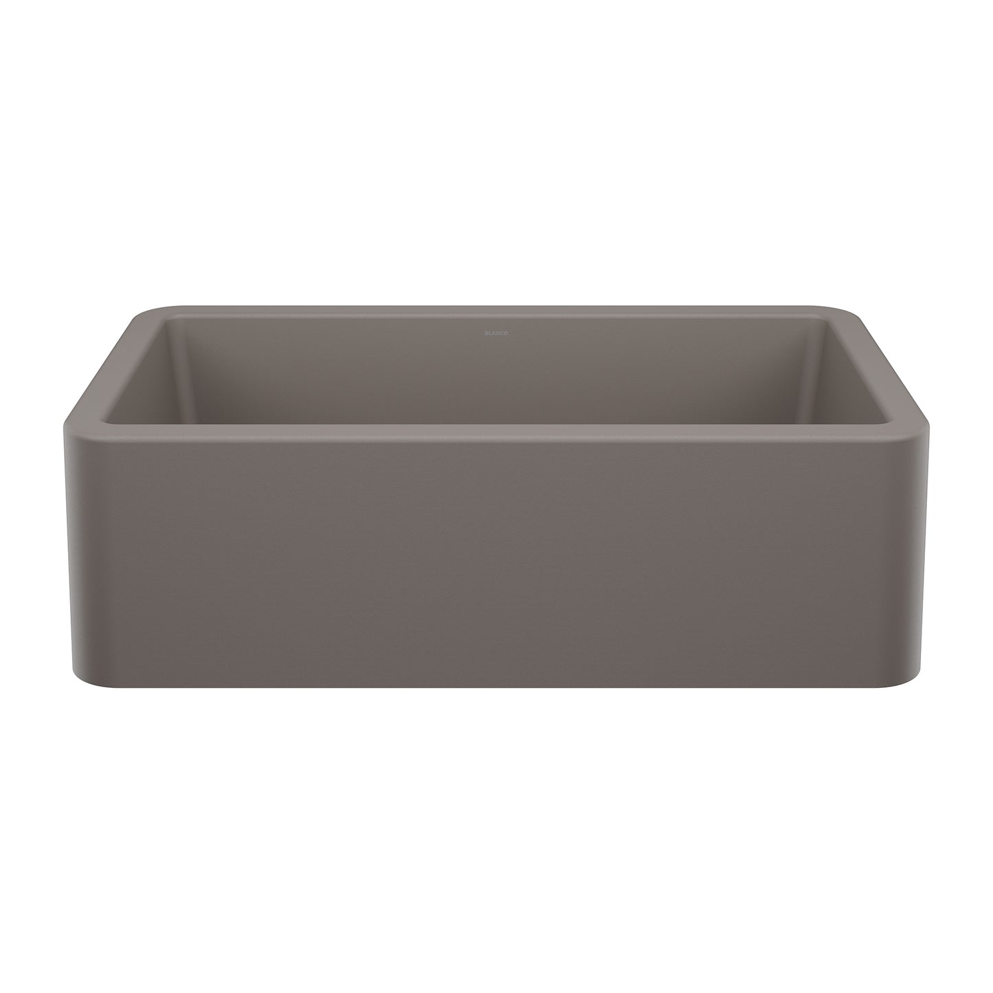 BLANCO 443114 Ikon Ikon SILGRANIT 33" Single Bowl Apron-Front Farmhouse Sink - Volcano Gray in Volcano Gray