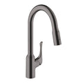 HANSGROHE 71843341 Allegro N HighArc Kitchen Faucet, 2-Spray Pull-Down, 1.75 GPM - Brushed Black Chrome