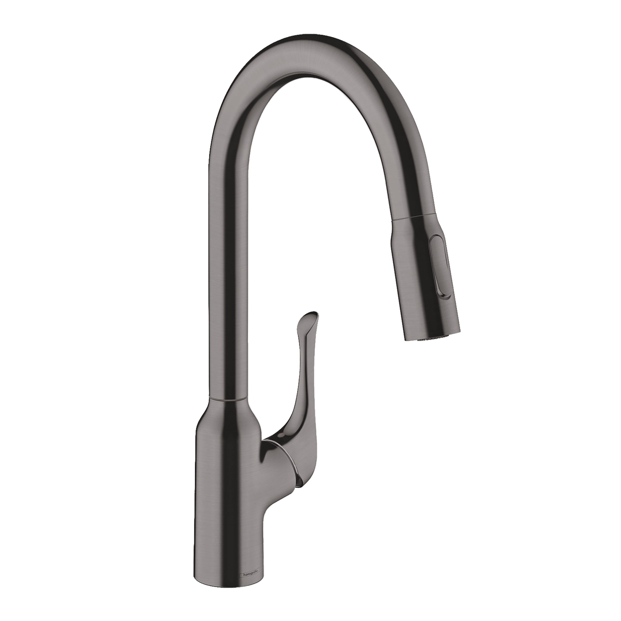 HANSGROHE 71843341 Allegro N HighArc Kitchen Faucet, 2-Spray Pull-Down, 1.75 GPM - Brushed Black Chrome