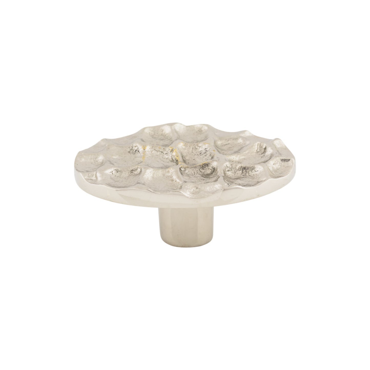 TOP KNOBS TK299PN Cobblestone 2 5/8" Length Oval Knob - Polished Nickel