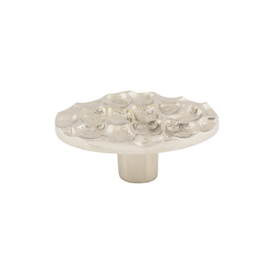 TOP KNOBS TK299PN Cobblestone 2 5/8" Length Oval Knob - Polished Nickel