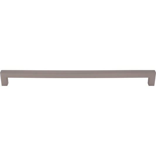 TOP KNOBS M2178 Square Bar 12" Center to Center Bar Pull - Ash Gray