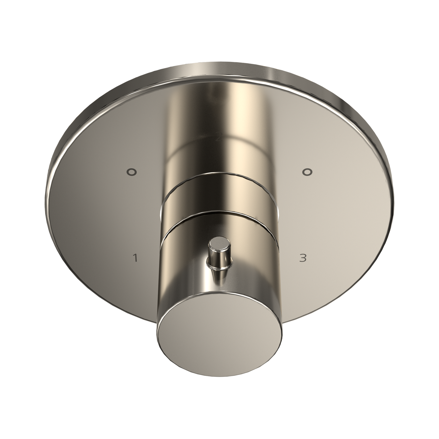 TOTO TBV01102U#PN Round Three-Way Diverter Trim with Off , Polished Nickel