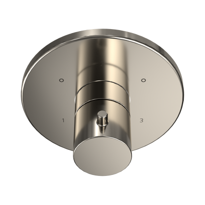 TOTO TBV01102U#PN Round Three-Way Diverter Trim With Off - Polished Nickel