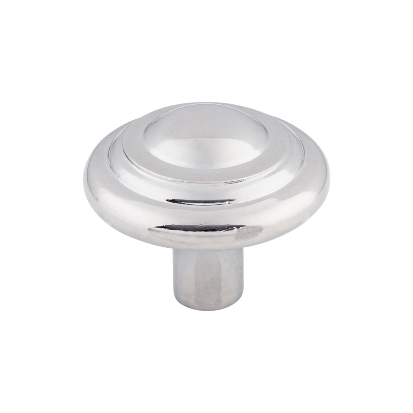 TOP KNOBS M2036 Aspen II Button 1 3/4" Diameter Round Knob - Polished Chrome