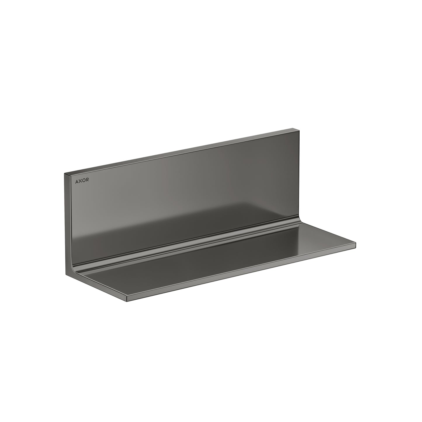 AXOR 42644330 Universal Rectangular Shelf, 12" - Polished Black Chrome