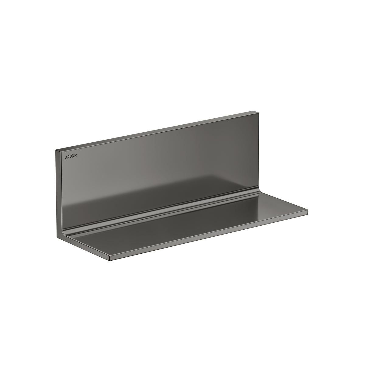 AXOR 42644330 Universal Rectangular Shelf, 12" - Polished Black Chrome
