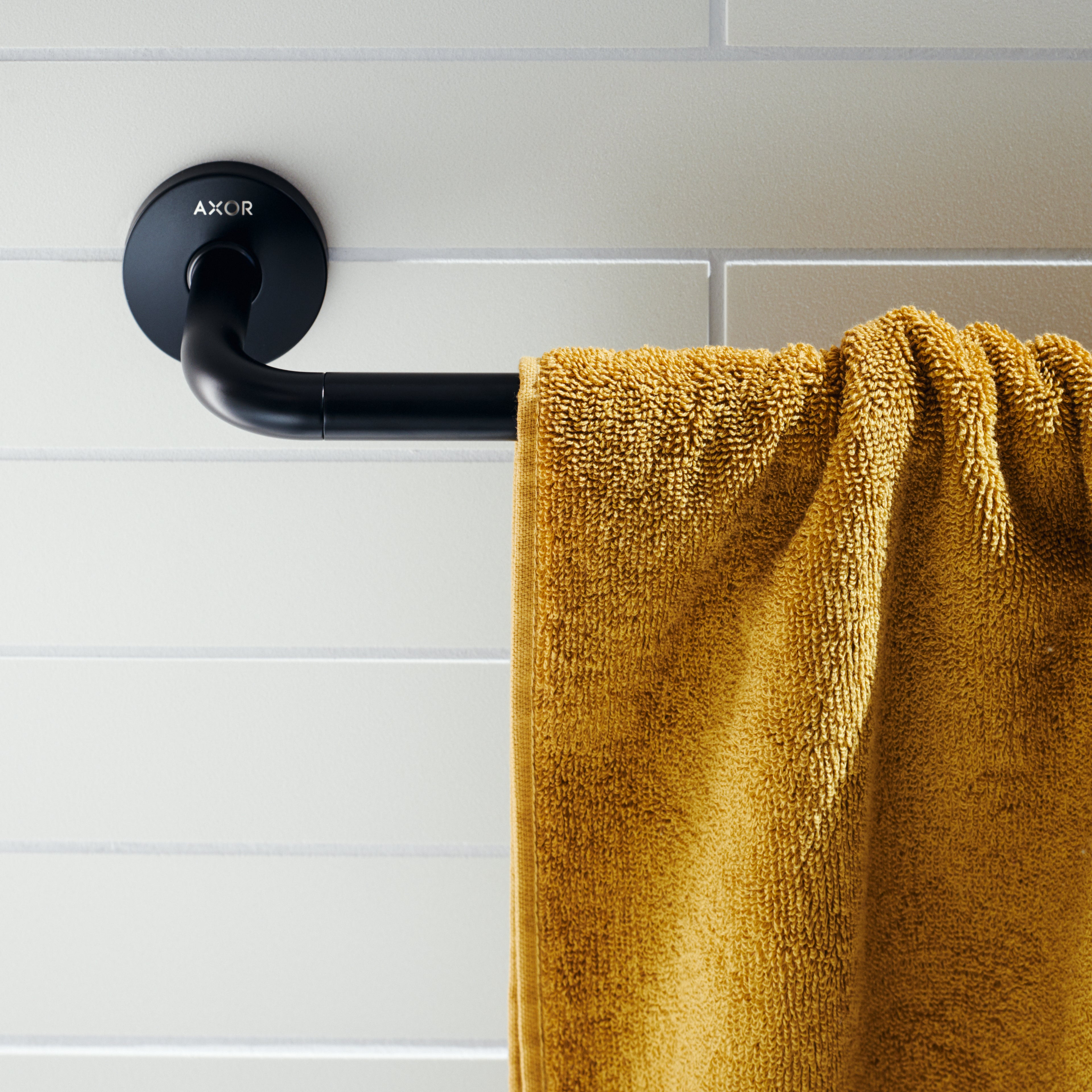 AXOR 42860670 Universal Circular Towel  Bar, 24" - Matte Black