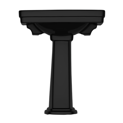 TOTO LPT530N#51 Promenade 27-1/2" X 22-1/4" Rectangular Pedestal Bathroom Sink For Single Hole Faucets - Ebony