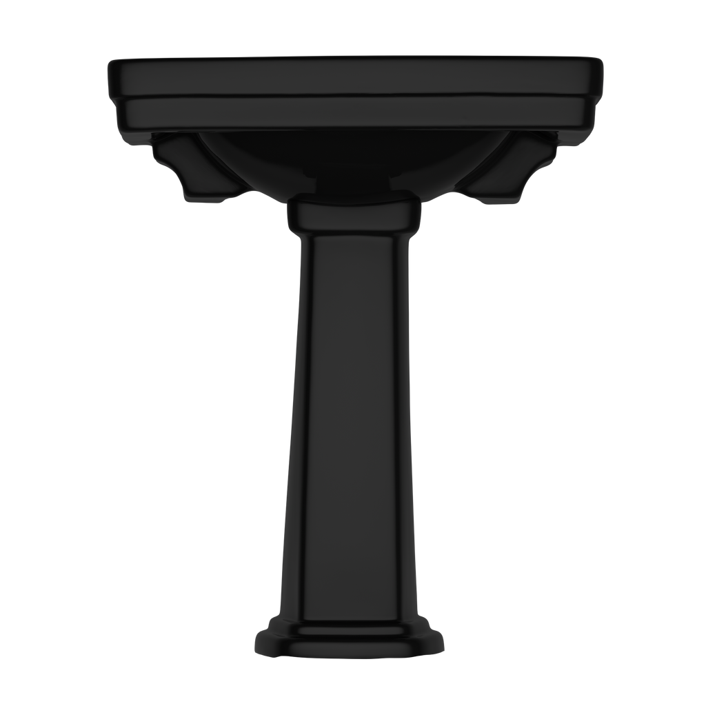 TOTO LPT530.4N#51 Promenade 27-1/2" X 22-1/4" Rectangular Pedestal Bathroom Sink For 4 Inch Center Faucets - Ebony