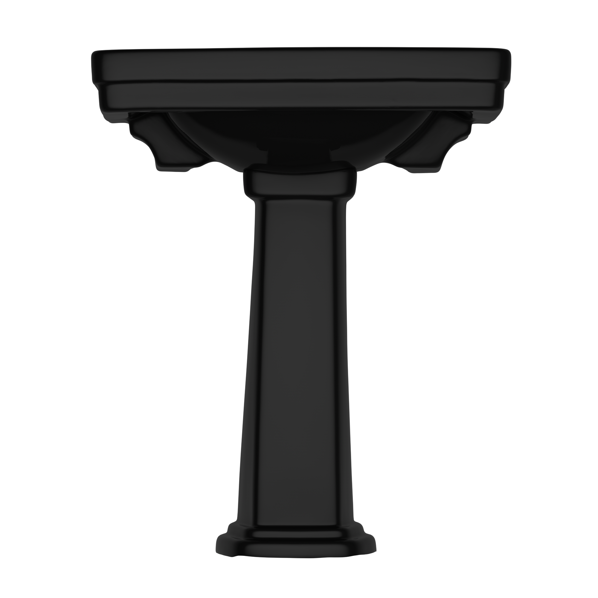 TOTO LPT530.4N#51 Promenade 27-1/2" X 22-1/4" Rectangular Pedestal Bathroom Sink For 4 Inch Center Faucets - Ebony