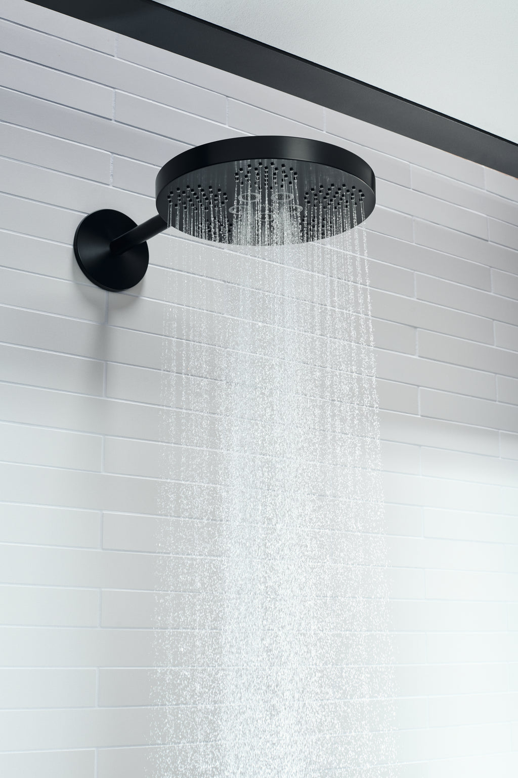 AXOR 48481671 ONE Showerhead 280 2-Jet with Showerarm Trim, 2.5 GPM - Matte Black