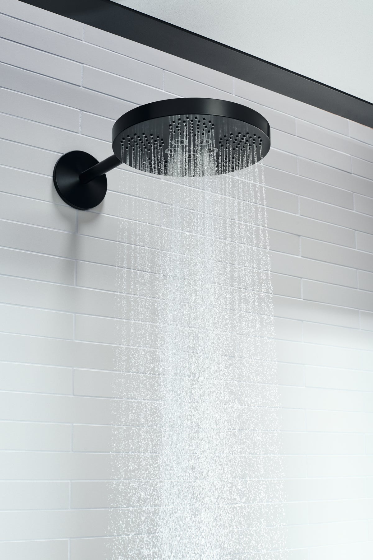 AXOR 48481671 ONE Showerhead 280 2-Jet with Showerarm Trim, 2.5 GPM - Matte Black