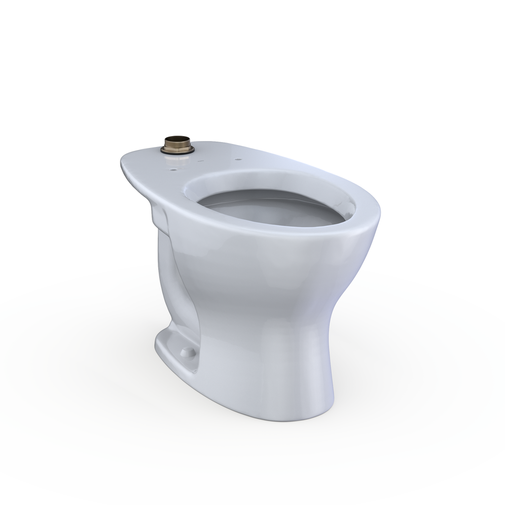 TOTO CT725CUF#01 Tornado Flush Commercial Flushometer Floor-Mounted Universal Height Toilet - Cotton White