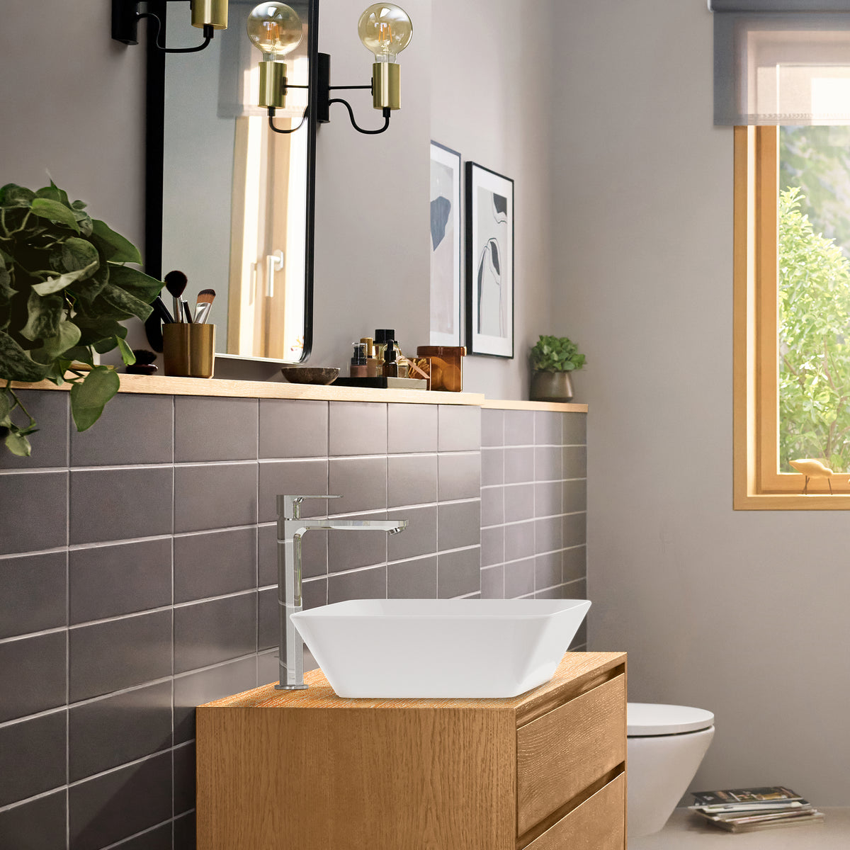 HANSGROHE 72564001 Rebris E Single-Hole Faucet 240, 1.2 GPM - Chrome